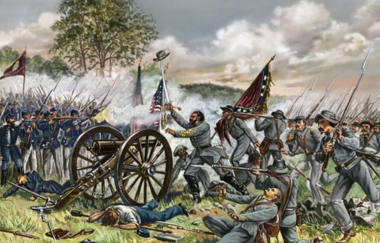 What was the location of the biggest battle in the American Civil War?