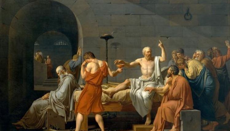 True or False: Socrates, the ancient Greek philosopher, had to drink hemlock as punishment for corrupting youths’ minds. 